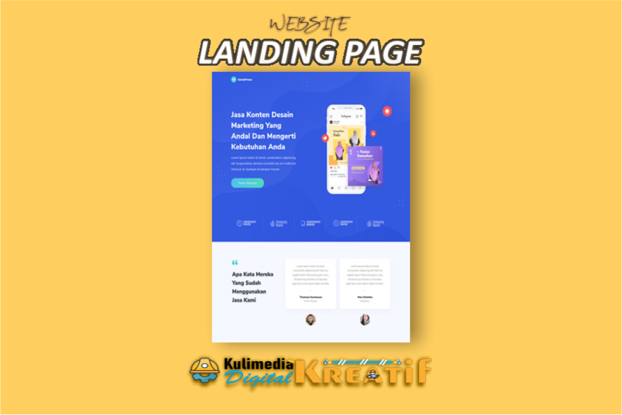 Landingpage Marketing Jasa Digital