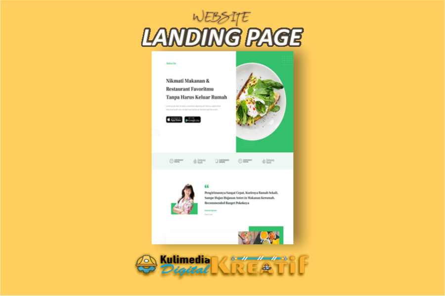Landingpage Marketing Kuliner